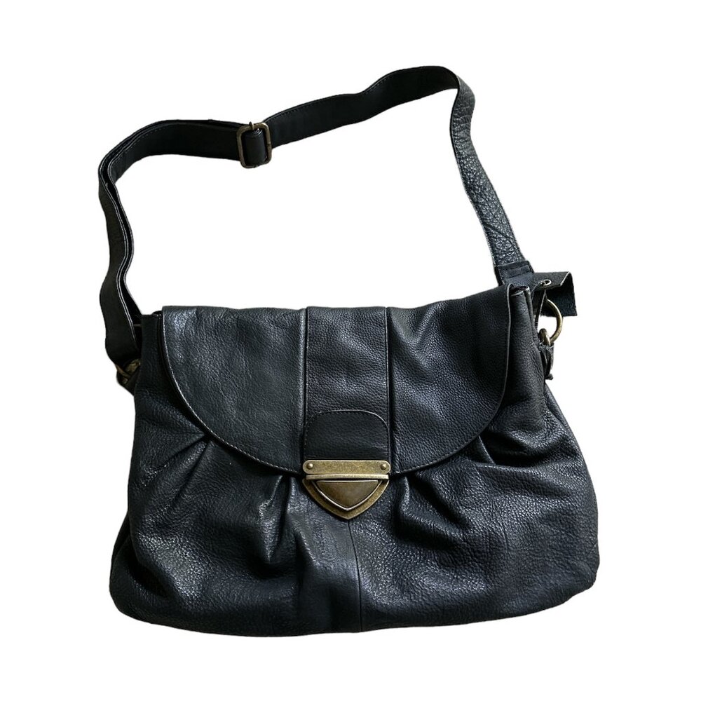 Vintage Aldo Navy Blue Satchel Handbag with Two‎ Pockets